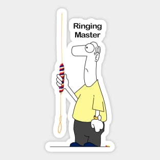 Bell Ringer Ringing Master Sticker